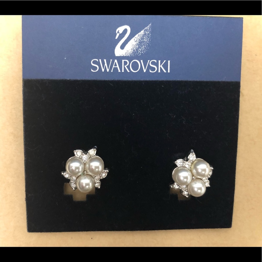 Swarovski clip-on earrings